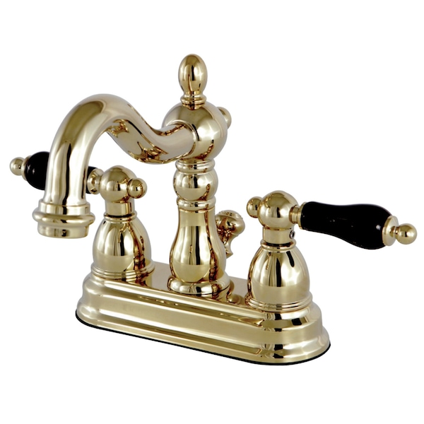KS1602PKL 4" Centerset Bathroom Faucet, Polished Brass